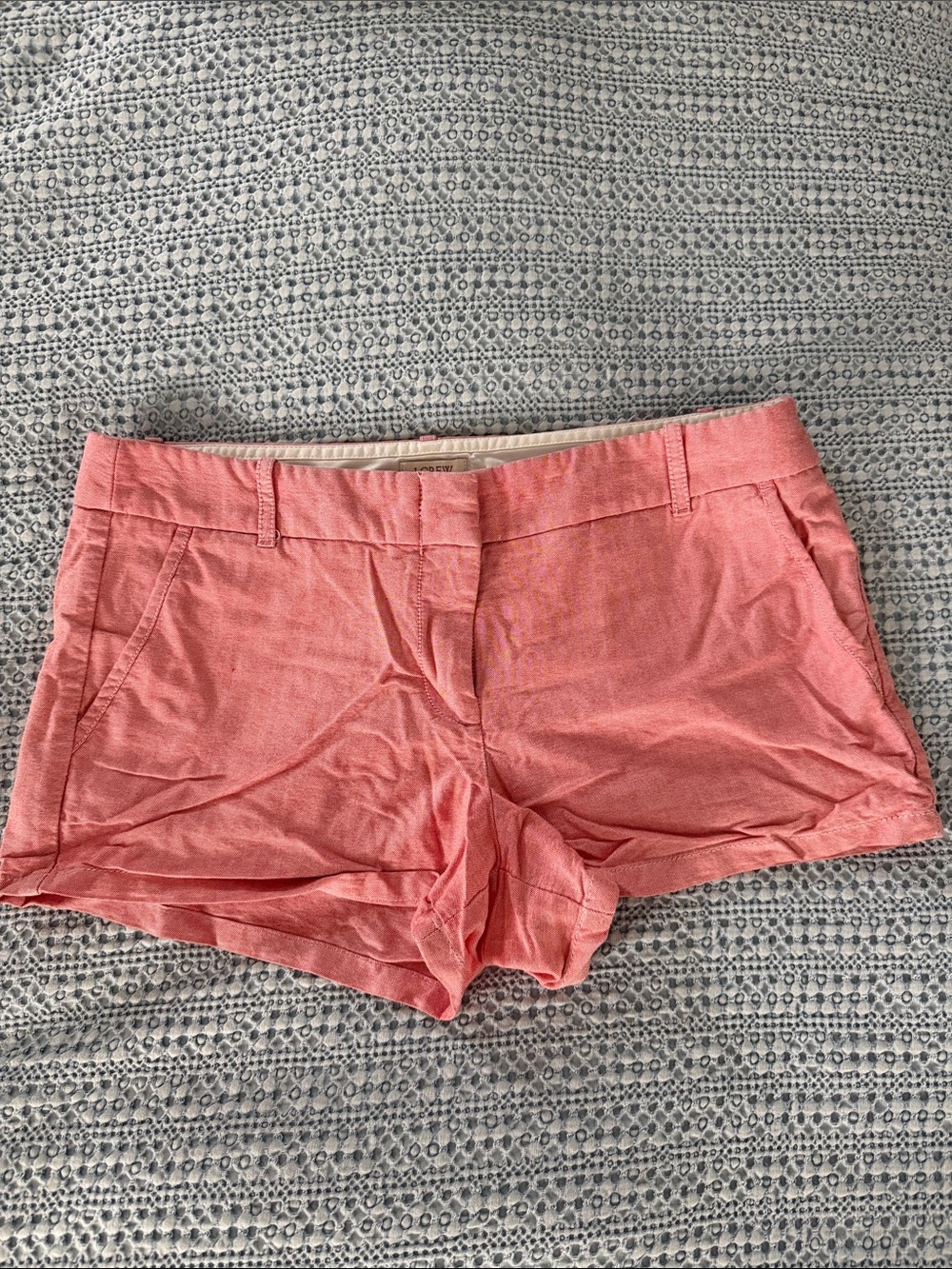 J. Crew Coral Pink Chino Shorts
